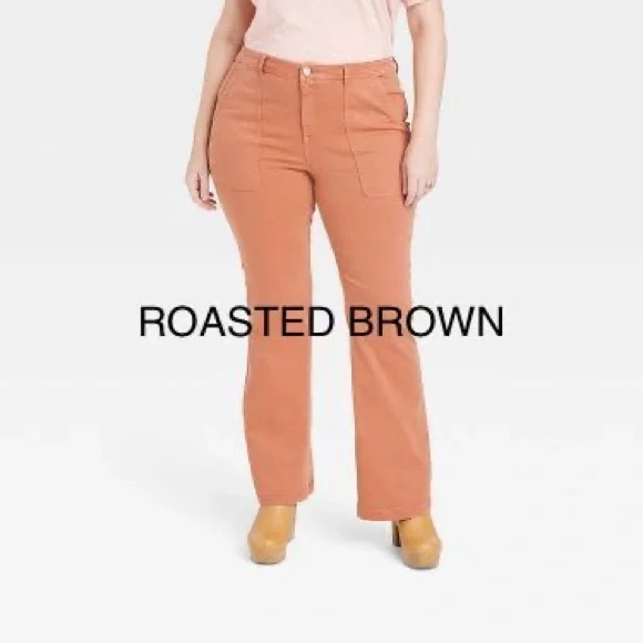 Pants Jumpsuits Knox Rose Roasted Brown Anywhere Flare Pant